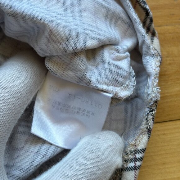 Burberry Girls' Plaid Puff Sleeve Blouse Size 140A - Picture 8 of 9